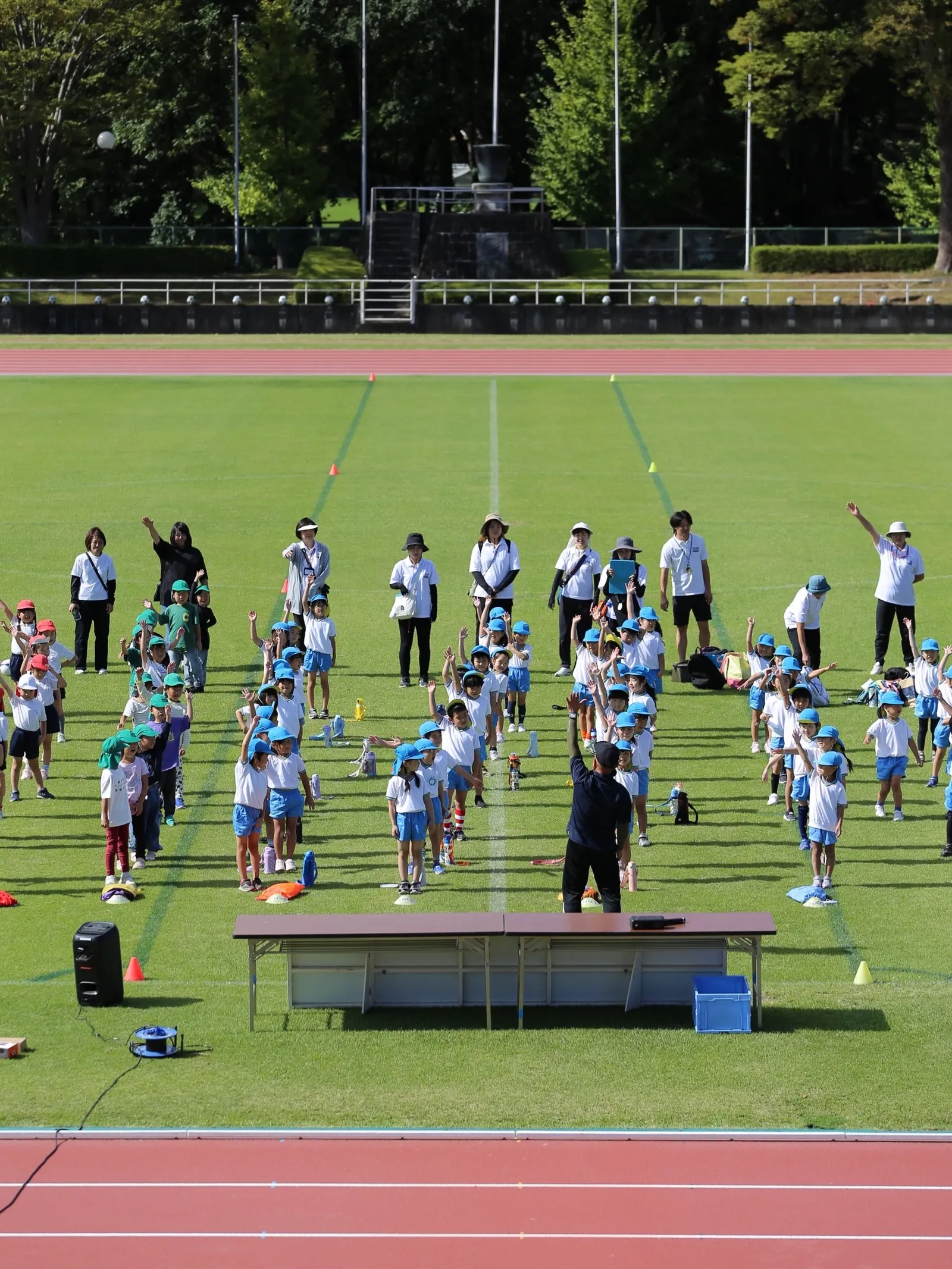 会場の陸上競技場
